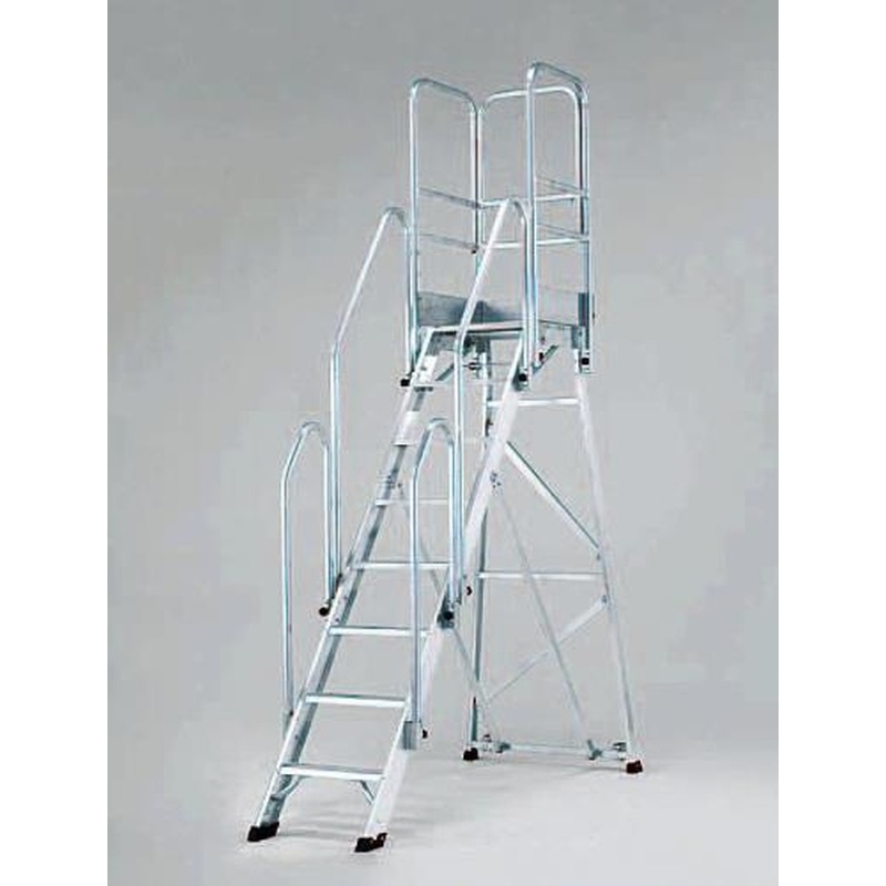 エスコ EA903BD-36 2.25m/9段作業台(手摺り付/折畳式) 1個(ご注文単位1個)【直送品】