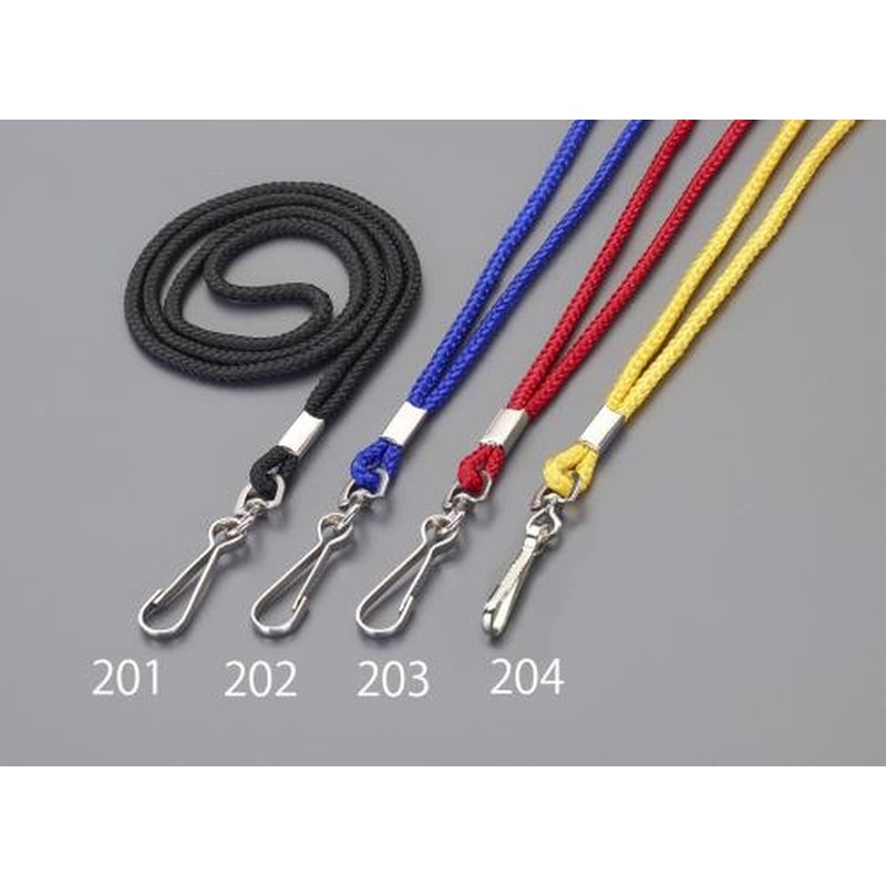 エスコ EA916ZL-203 450mmキーホルダー(ネックストラップ/レッド) 1個（ご注文単位1個）【直送品】