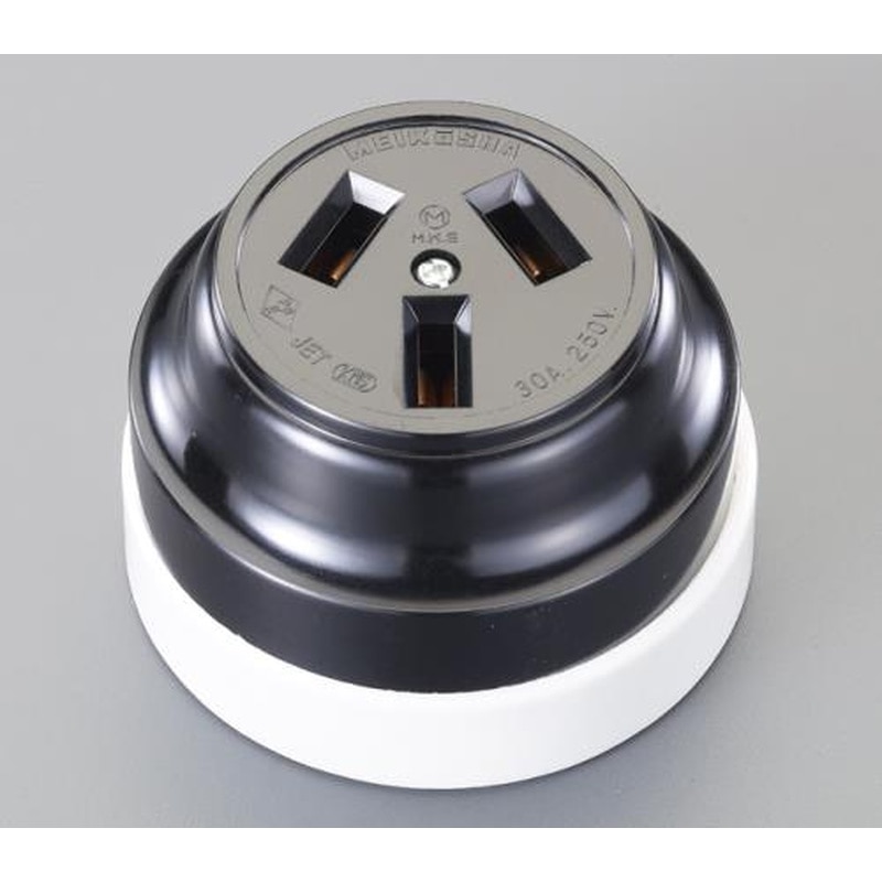 エスコ EA940CL-3 AC250V/30A露出コンセント(3P) 1個（ご注文単位1個）【直送品】