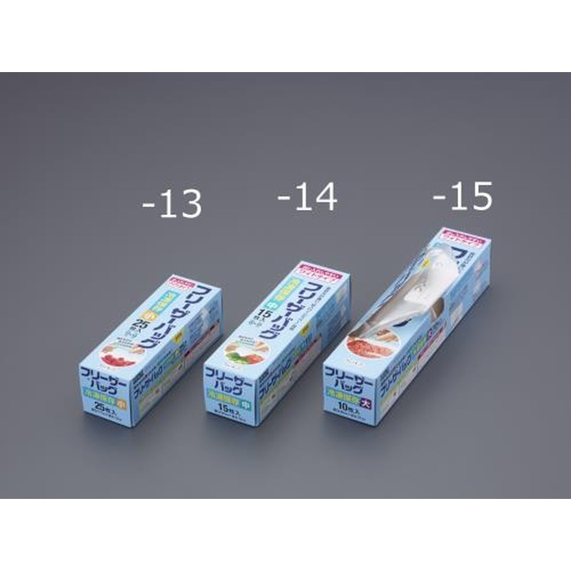 エスコ EA944CS-13 170x120mm冷凍保存袋(ジッパー付/25枚) 1個(ご注文単位1個)【直送品】