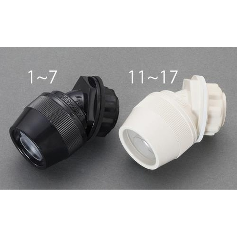 エスコ EA947TE-4[EA947TA-31・32用]45°コネクタ(黒) 1個（ご注文単位1個）【直送品】