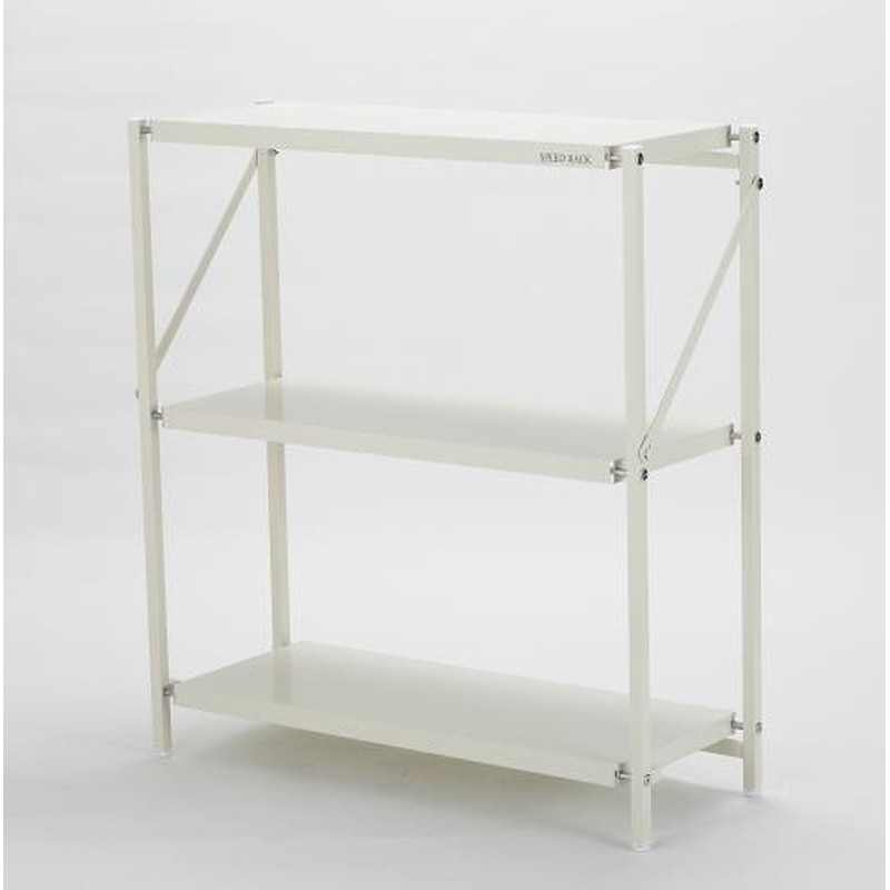 エスコ EA976AV-26 830x300x900mm/3段ラック棚(折畳式) 1個（ご注文単位1個）【直送品】