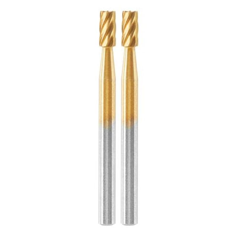 エスコ EA818E-432 3.2x6.4mm/3.2mm軸［TiNコート]ロータリーカッター 1個（ご注文単位1個）【直送品】