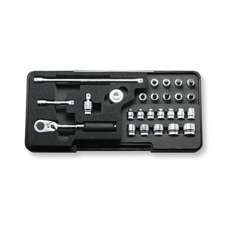 エスコ EA619LB-1A 1/4”DRソケットレンチセット(Z-EAL) 1個(ご注文単位1個)【直送品】