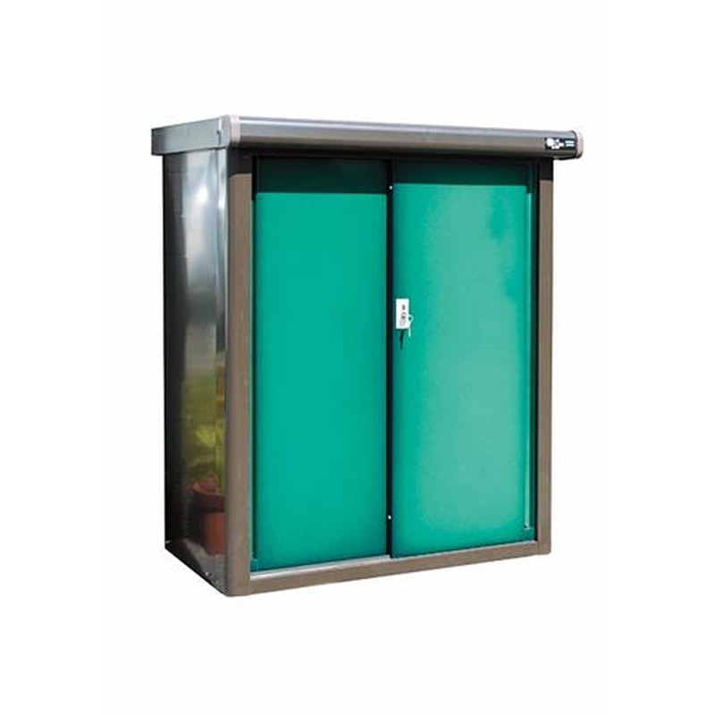 エスコ EA955CD-1 955x560x1120mm収納庫(グリーン) 1個(ご注文単位1個)【直送品】