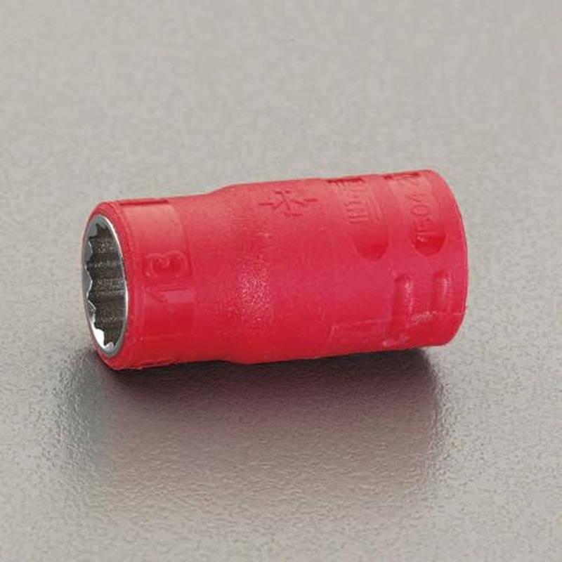 エスコ EA640MC-12B 3/8”DRx12mm絶縁ソケット(薄肉) 1個(ご注文単位1個)【直送品】
