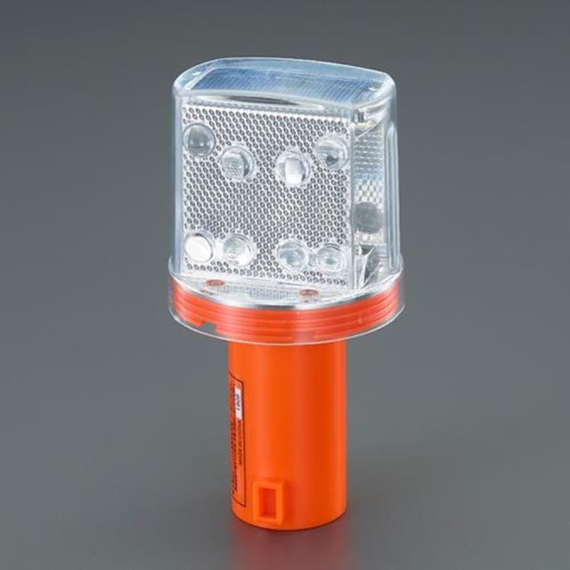 エスコ EA983FS-9A LED現場点滅燈(ソーラー充電) 1個(ご注文単位1個)【直送品】
