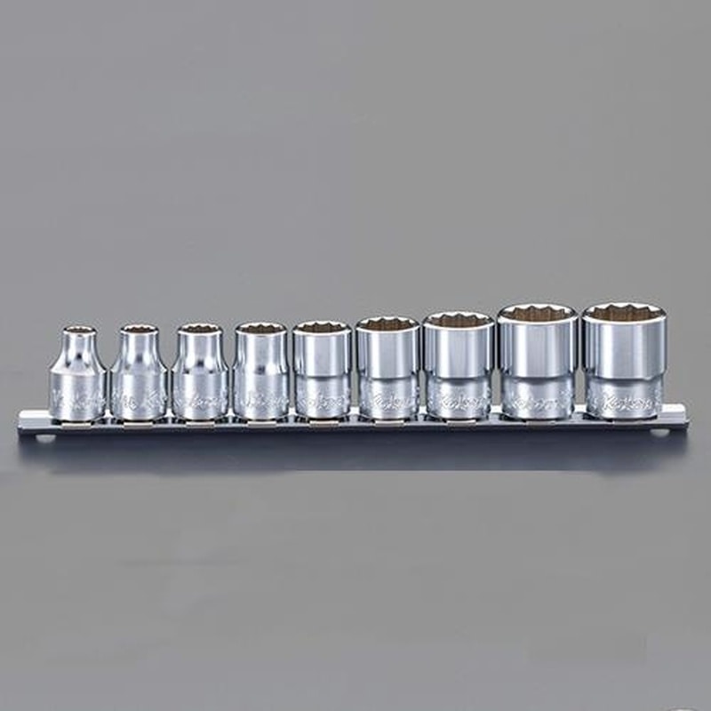 エスコ EA618BV-3 3/8”DRソケットセット(9個組/12角) 1個(ご注文単位1個)【直送品】