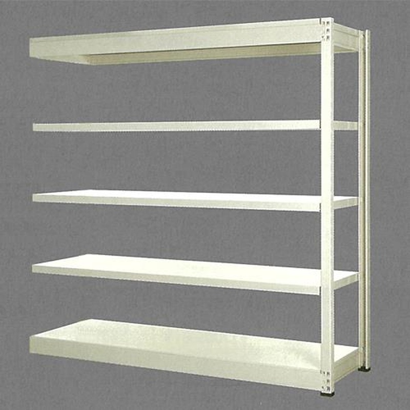エスコ EA976DN-150RB 1490x450x1800mm/150kg/5段スチール棚(連結用) 1個（ご注文単位1個）【直送品】
