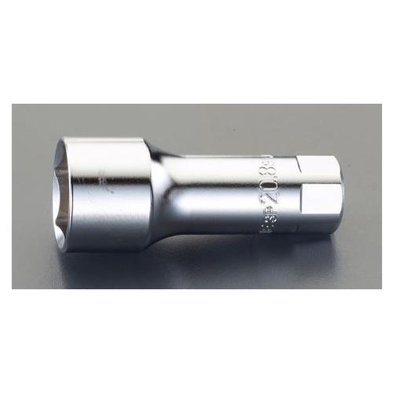 エスコ EA618JM-418 3/8”DR/18㎜［マグネット付]プラグソケット(六角) 1個（ご注文単位1個）【直送品】