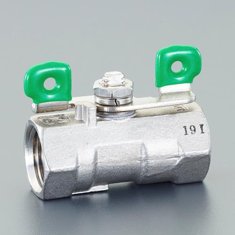 エスコ EA470BK-3 Rc3/8”ボールバルブ(ステンレス製) 1個（ご注文単位1個）【直送品】