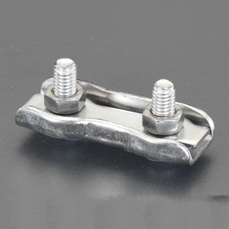 エスコ EA628SE-52 2mmワイヤークランプ(ステンレス製) 1個(ご注文単位1個)【直送品】