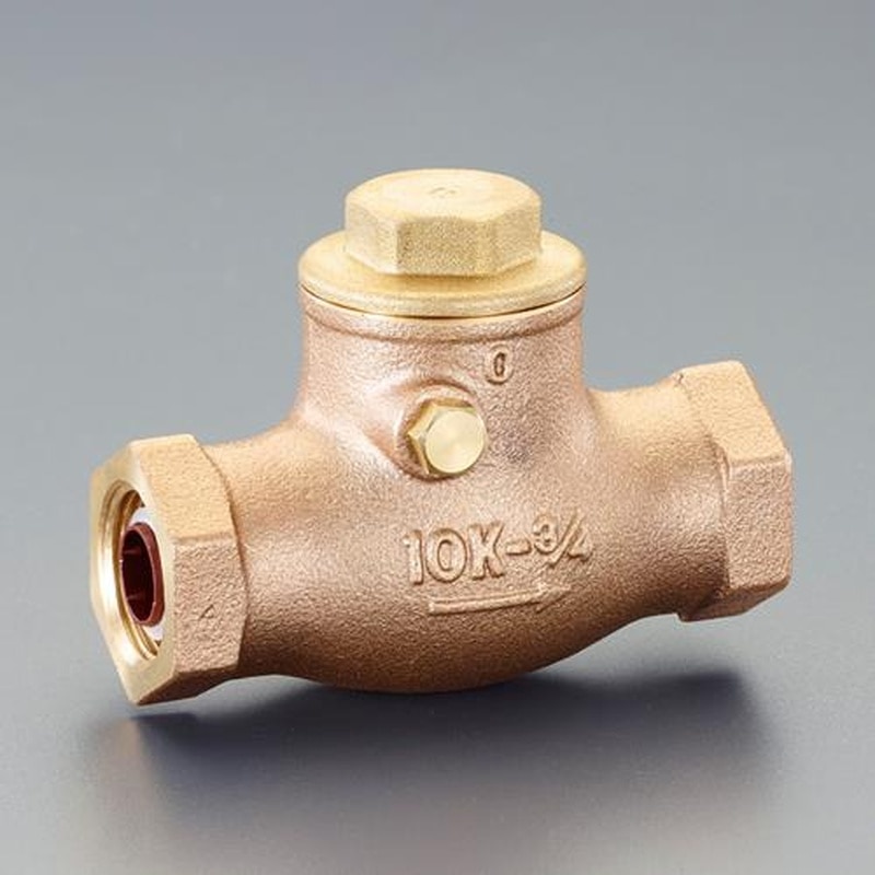 エスコ EA465BC-4 Rc1/2”スイングチャッキバルブ(給水用/青銅製) 1個(ご注文単位1個)【直送品】