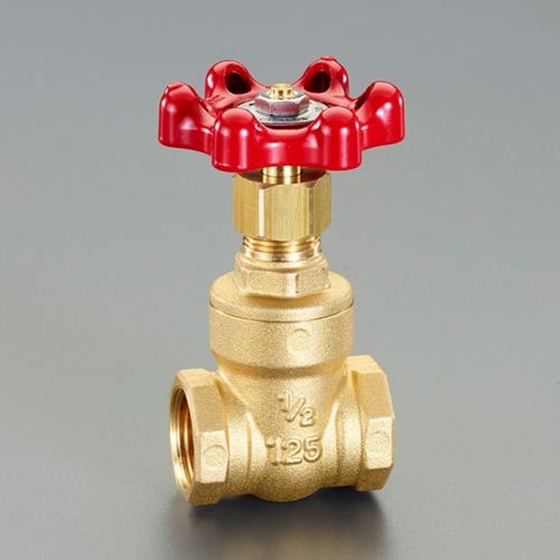 エスコ EA470DF-4 Rc1/2”ゲートバルブ(真鍮製) 1個(ご注文単位1個)【直送品】