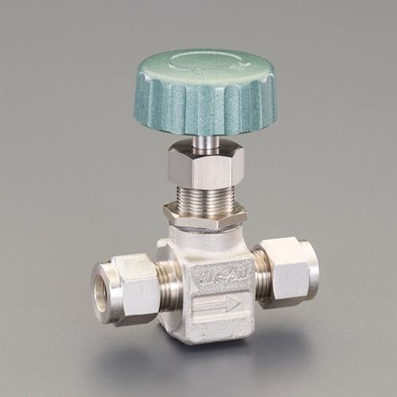 エスコ EA470CN-302 1/4”ニードルバルブ(ステンレス製) 1個(ご注文単位1個)【直送品】