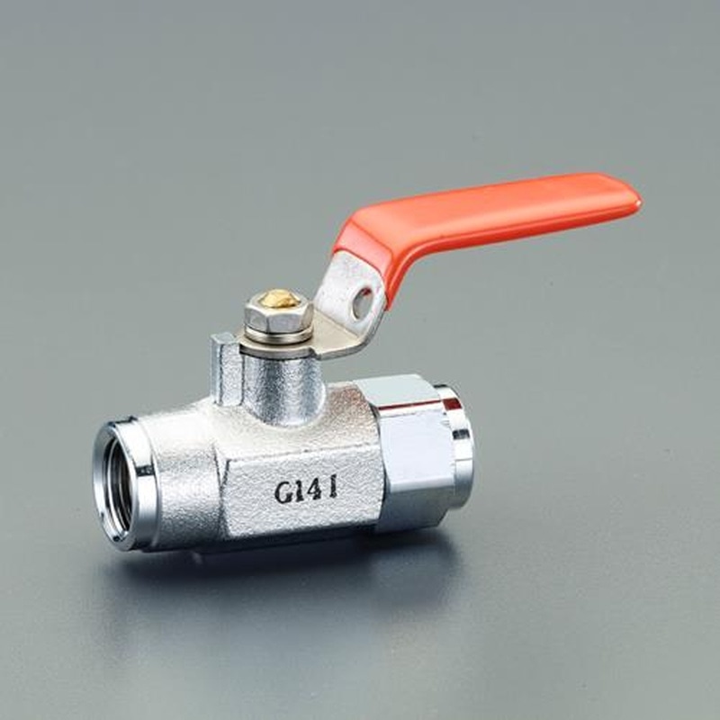 エスコ EA425AG-112 G1/4”ミニボールバルブ(メッキ付) 1個(ご注文単位1個)【直送品】