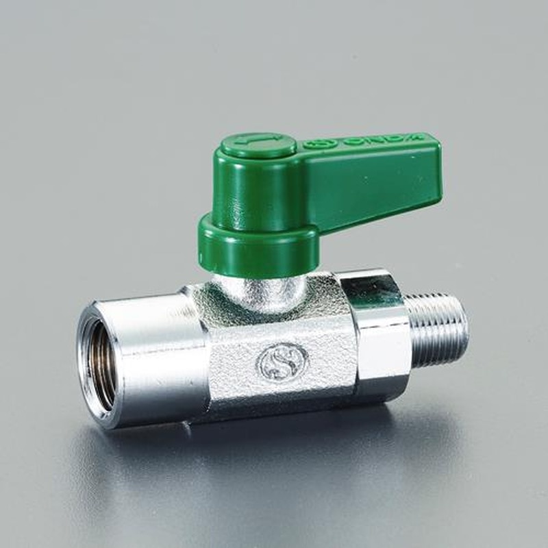 エスコ EA425AJ-32 Rc1/8”xR1/4”ミニボールバルブ 1個(ご注文単位1個)【直送品】
