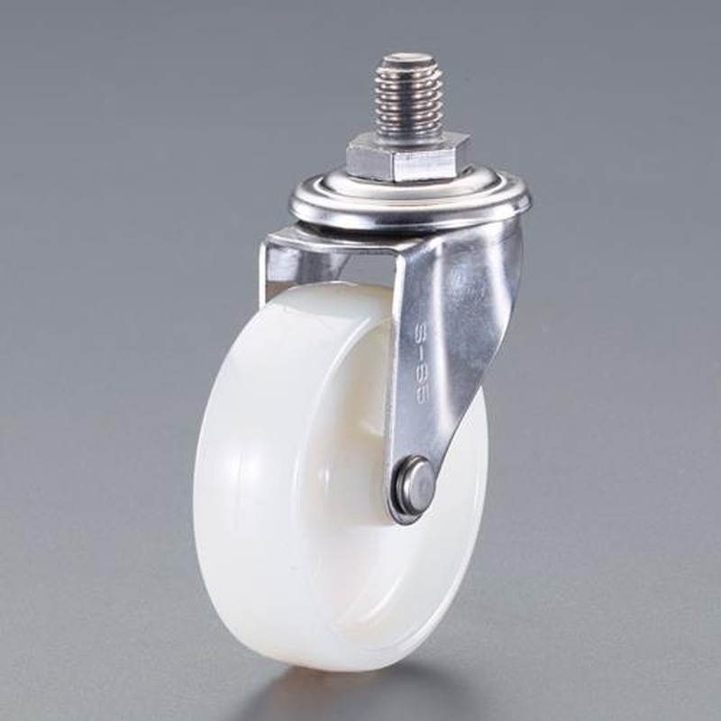エスコ EA986PT-802 65mmキャスター(自在金具・ネジ式・ステンレス製) 1個(ご注文単位1個)【直送品】