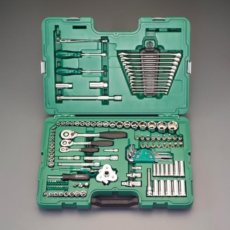 エスコ EA687DC-2 1/4”・3/8”・1/2”DRソケットレンチセット 1個(ご注文単位1個)【直送品】