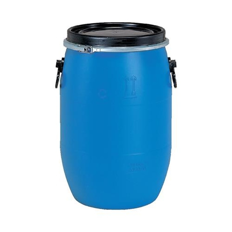 エスコ EA508AB-42 60L樹脂製ドラム型容器(バンドタイプ) 1個(ご注文単位1個)【直送品】