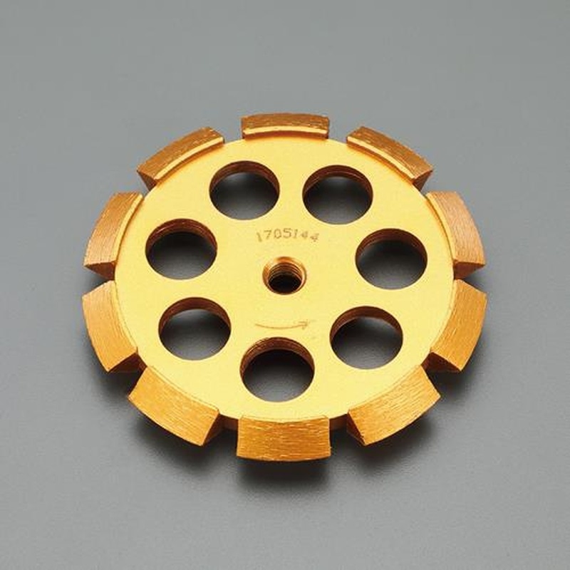 エスコ EA809-117 φ100x10mm/M10x1.5ダイヤモンドカッター(V溝) 1個(ご注文単位1個)【直送品】