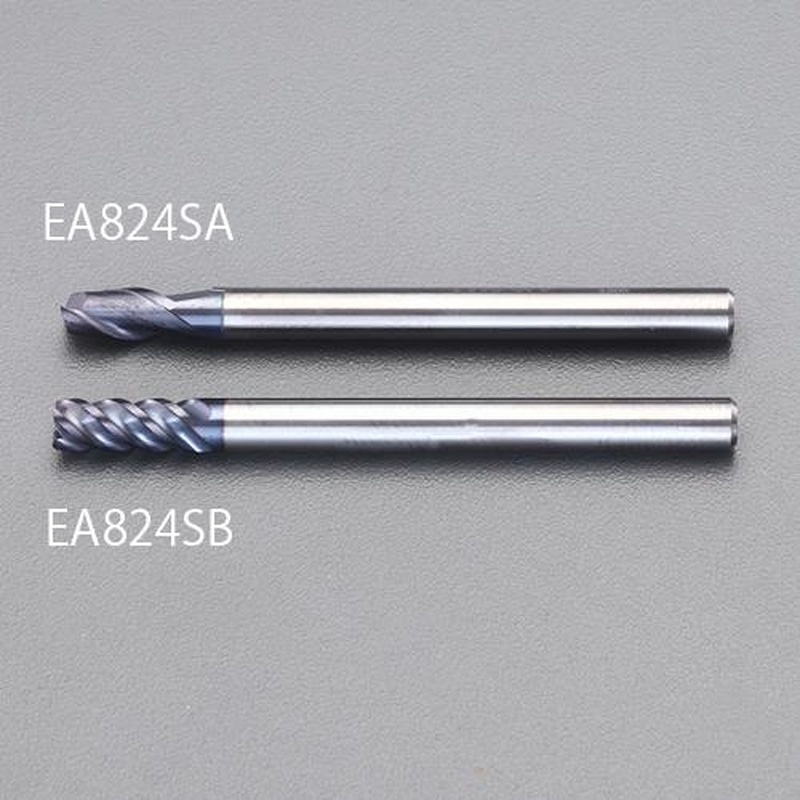 エスコ EA824SB-10.0 10.0x75mmエンドミル(AITicrNcoat/超硬・4枚刃 1個(ご注文単位1個)【直送品】
