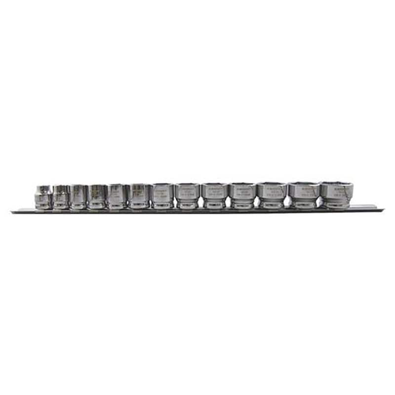 エスコ EA617DP 3/8”DR/8-24mm［13個組]ショートソケットセット 1個（ご注文単位1個）【直送品】