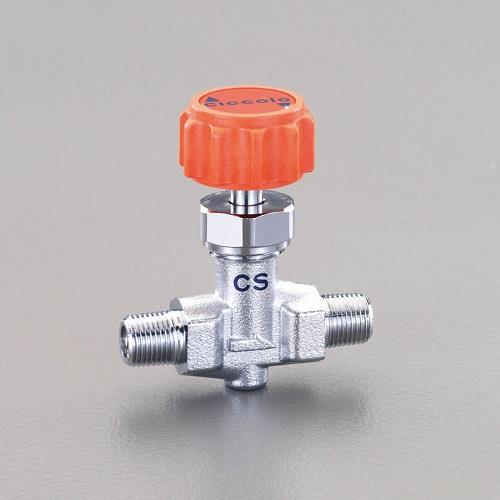 エスコ EA426CS-22A R 1/4xR 1/4ニードルバルブ 1個 (ご注文単位1個)【直送品】