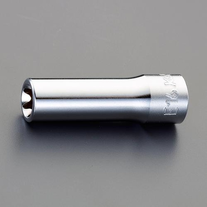 エスコ EA618cm-222 1/2”DR/E22［TORX]ディープソケット 1個（ご注文単位1個）【直送品】