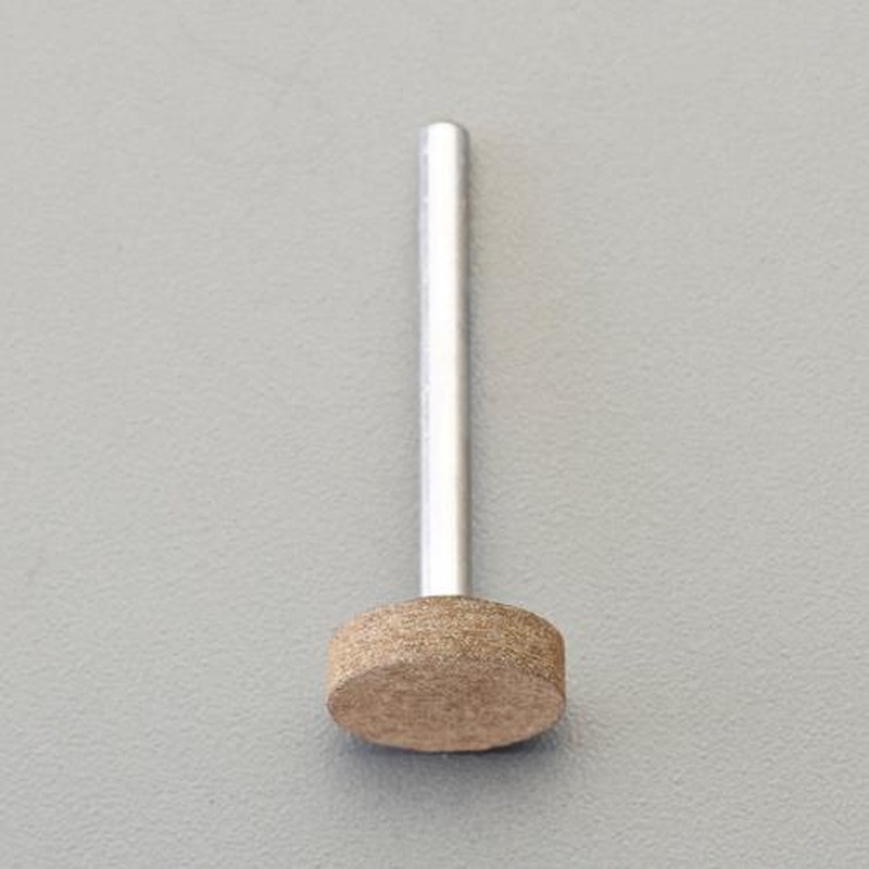 エスコ EA819GB-27 #100・20x6mm/3mm軸軸付ゴム砥石(ハード) 1個(ご注文単位1個)【直送品】