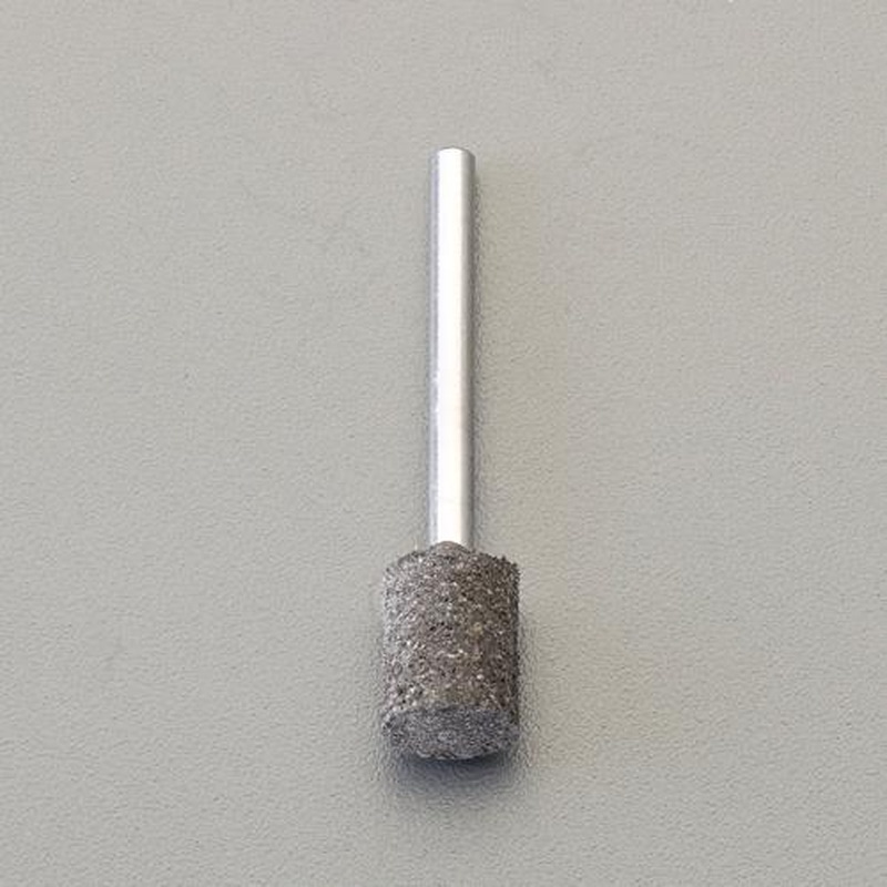 エスコ EA819GB-32 #46・10x10mm/3mm軸軸付ゴム砥石(ソフト) 1個(ご注文単位1個)【直送品】