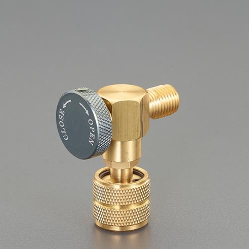 エスコ EA104AD-28A UNF7/16”-20(R12・R22・R502)ミニコントロールバルブ 1個(ご注文単位1個)【直送品】