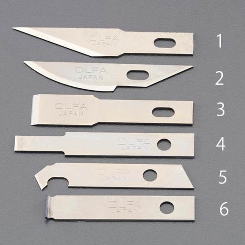 エスコ EA589AC-5 プラカット刃(EA589AC用/5枚) 1個(ご注文単位1個)【直送品】