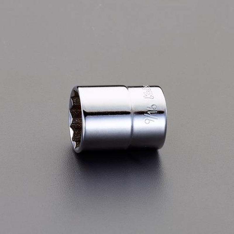 エスコ EA618AE-204 1/4”DR9/32”［航空規格]ソケット(インチ) 1個（ご注文単位1個）【直送品】