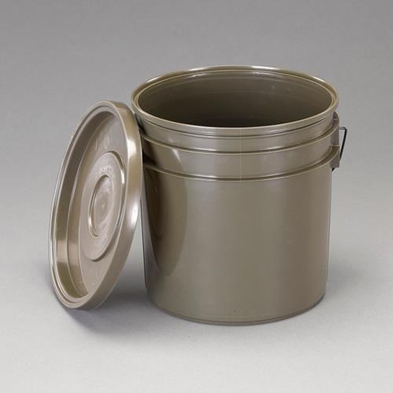 エスコ EA508AB-21 φ329x332mm/19.6L密閉容器(ポリエチレン製/OD) 1個(ご注文単位1個)【直送品】