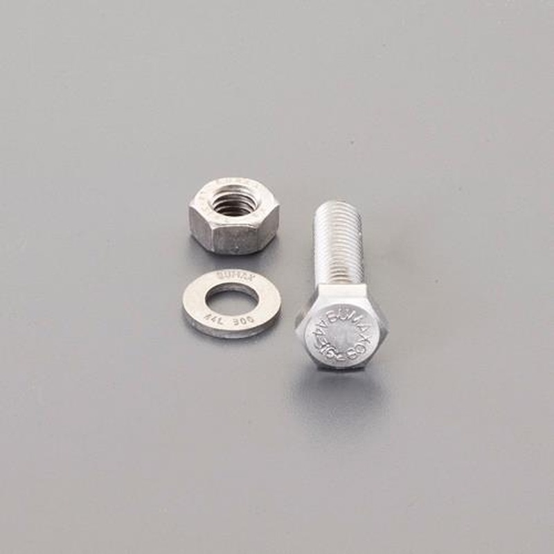 エスコ EA949DV-2004 M20x50mm強力六角ボルト(SUS/ナットワッシャ付全ネジ 1個(ご注文単位1個)【直送品】