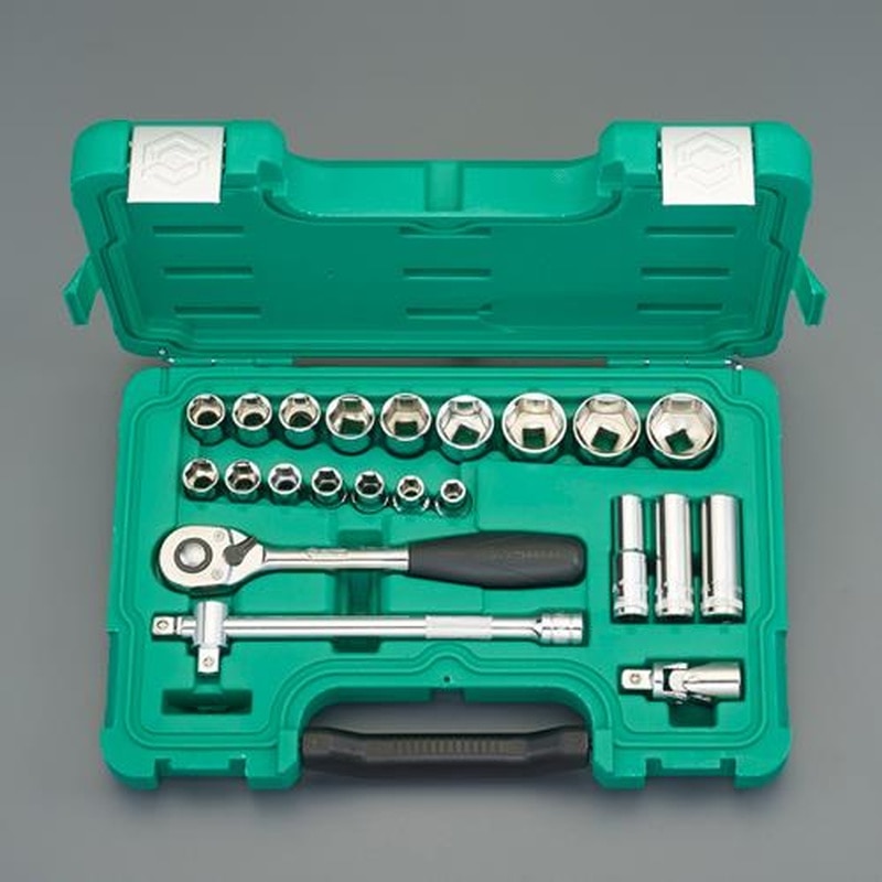 エスコ EA687CK-1A 1/2”DRソケットレンチセット 1個(ご注文単位1個)【直送品】