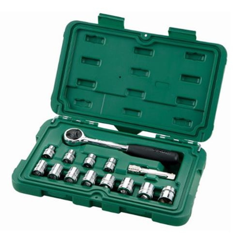 エスコ EA687BL-1 3/8”DRソケットレンチセット 1個(ご注文単位1個)【直送品】