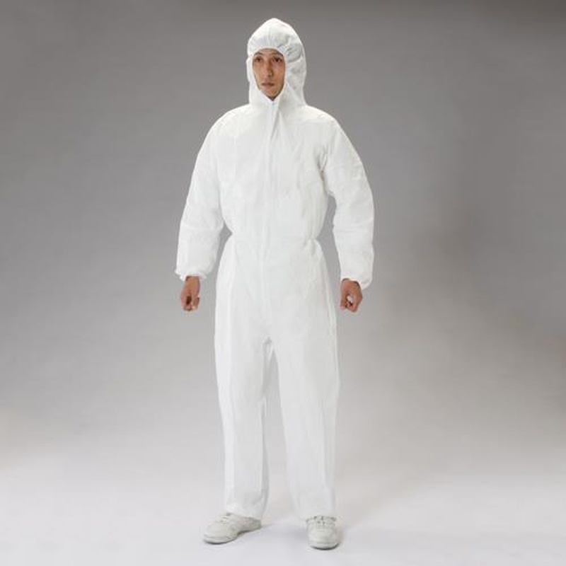 エスコ EA996AY-12A[LL]防護服(使い捨て/粉体防護用) 1個（ご注文単位1個）【直送品】