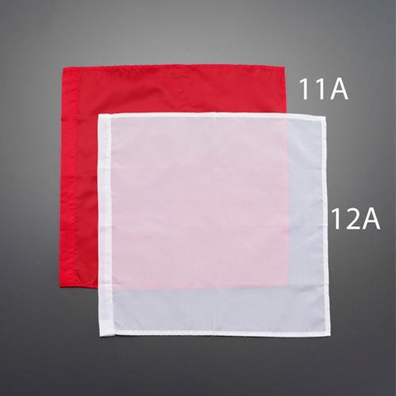 エスコ EA916XL-12A 450x450mm手旗(旗のみ/白) 1個(ご注文単位1個)【直送品】