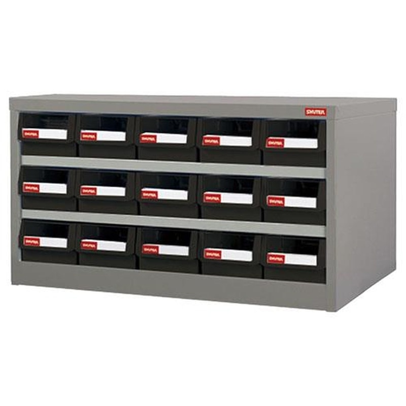 エスコ EA957F-21A 880x400x440mm/5列3段パーツキャビネット 1個(ご注文単位1個)【直送品】