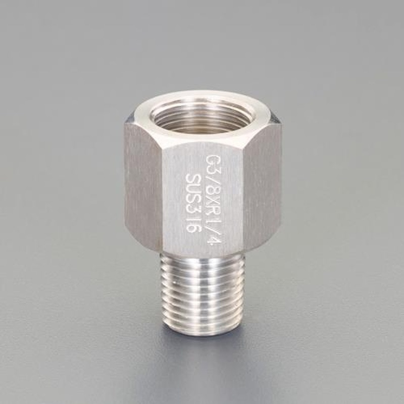 エスコ EA729HB-9 G1/2”xG3/8”ジョイント継手(圧力計用/ステンレス) 1個（ご注文単位1個）【直送品】