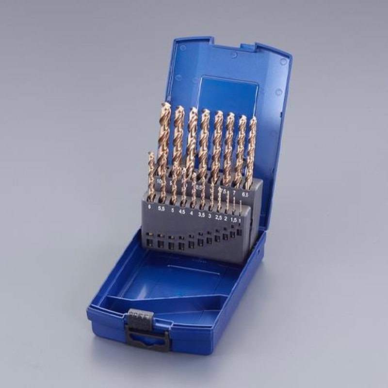 エスコ EA824FC-119 1.0-10.0mm/19本組ストレートドリル(Co-HSS) 1個（ご注文単位1個）【直送品】