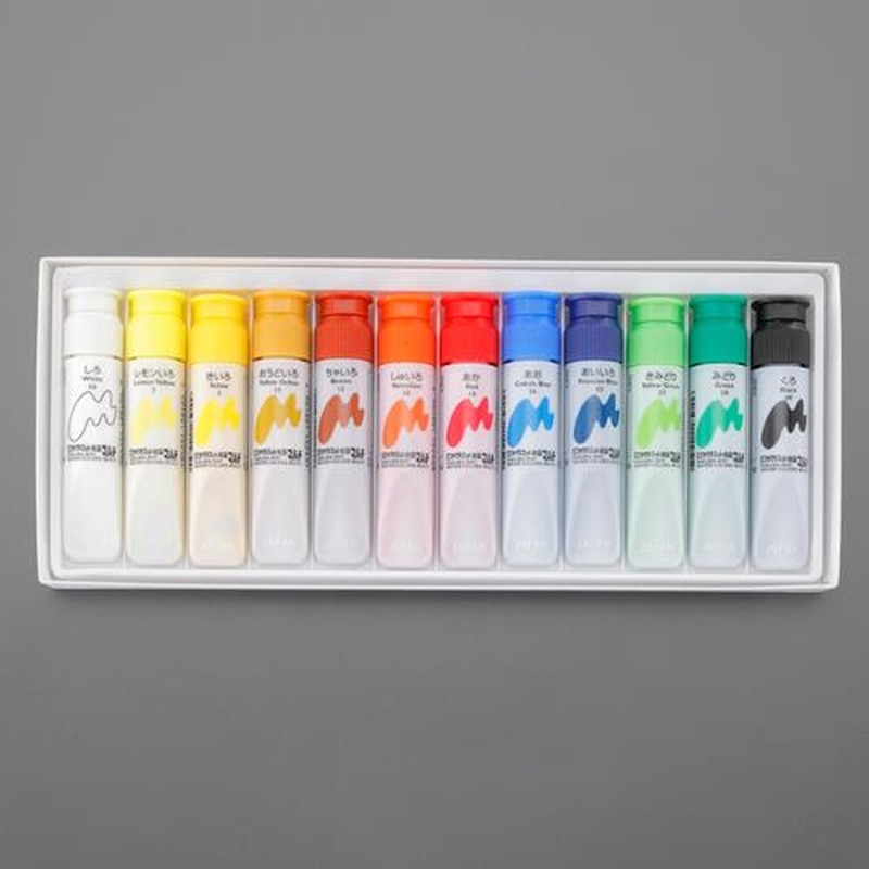 エスコ EA765MV-601 12本組水彩絵具 1個(ご注文単位1個)【直送品】