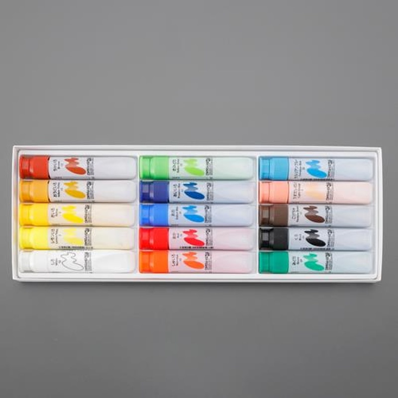 エスコ EA765MV-602 15本組水彩絵具 1個(ご注文単位1個)【直送品】