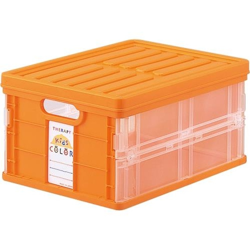 エスコ EA506AJ-23 258x358x177mm/11.8L折畳コンテナ(オレンジ) 1個(ご注文単位1個)【直送品】
