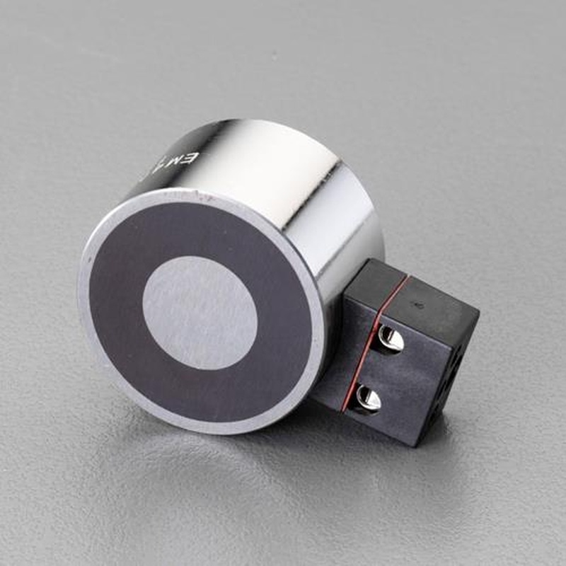 エスコ EA984cm-6 DC24V/φ80mm/2000N電磁マグネットホルダー 1個(ご注文単位1個)【直送品】