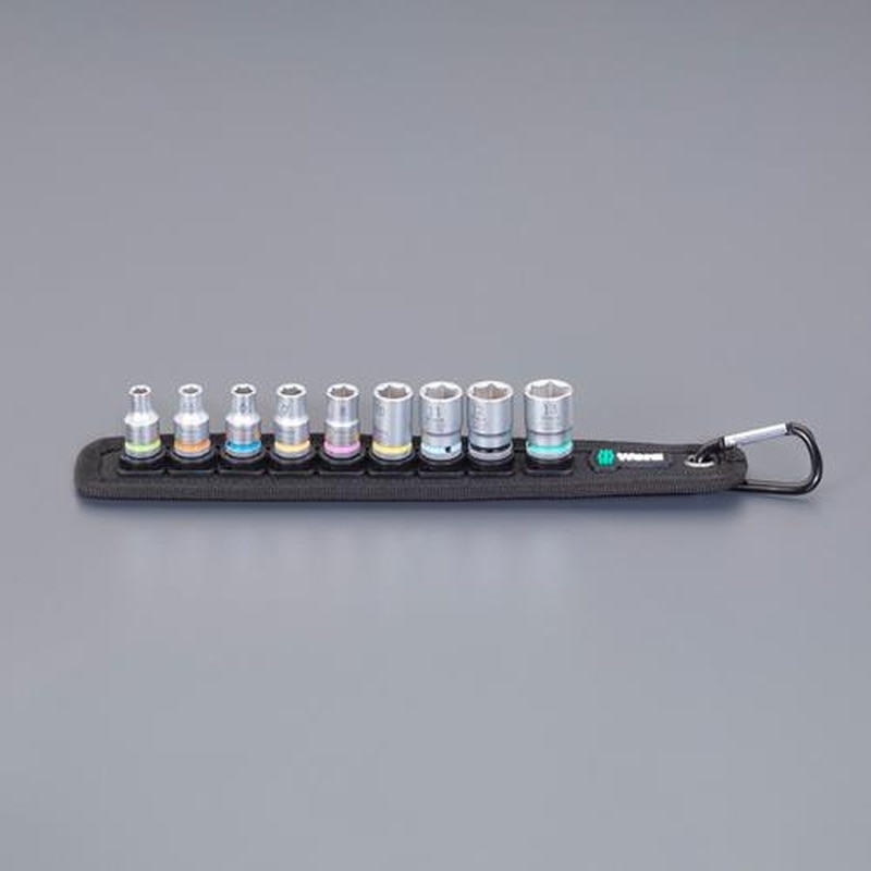 エスコ EA617AH-2 1/4”DR/9点ソケットセット(ZYKLOP) 1個(ご注文単位1個)【直送品】