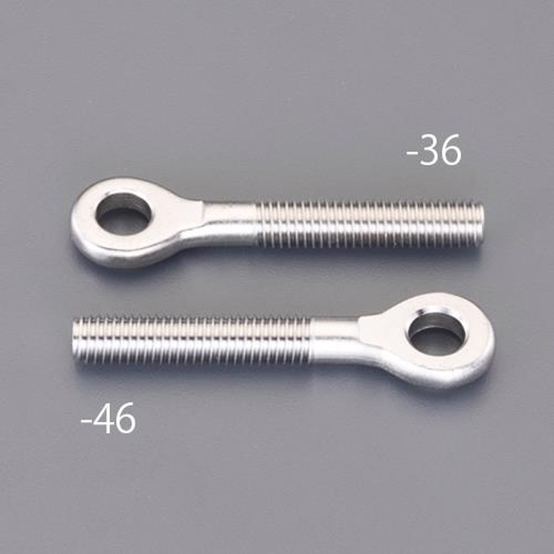 エスコ EA638SA-47 M10x63mm全ねじアイボルト(左ねじ/ステンレス製) 1個(ご注文単位1個)【直送品】