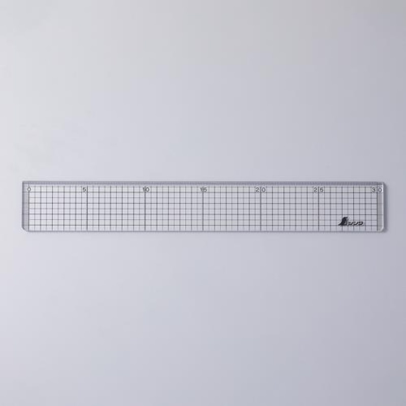 エスコ EA720YG-56 30cm方眼定規 1個（ご注文単位1個）【直送品】